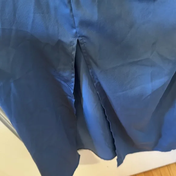 solid cowl neck slit midi dress - Picture 4 of 5